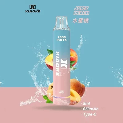 XIAOKE 7500口一次性電子煙 水蜜桃