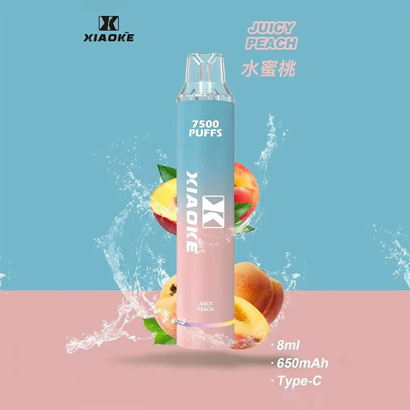XIAOKE 7500口一次性電子煙 水蜜桃